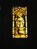 Vitrail, Eveque saint (Paris, musee de Cluny) (2)